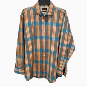 Steven Land Shirt Mens Size 17.5 34/35